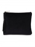 Annie Velvet Purse, Medium in Black by ChalkUK